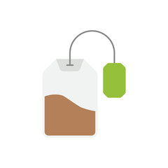 Tea bag vector icon