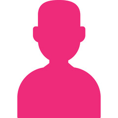 Man single line vector icon