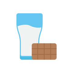 Chocolate milk vector icon