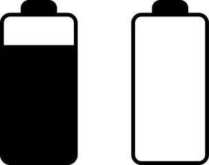 Battery charge level indicator. Battery Icon Set, Flat Battery Icon Illustration. Charge battery level icon.