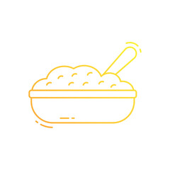 Oatmeal vector icon