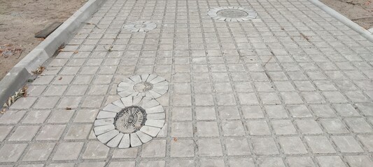 Nawierzchnia z kostki betonowej. © WalDec