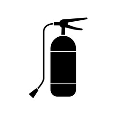 fire extinguisher icon flat style pictogram for ui or ux mobile app, design sign logo symbol vector illustration, isolated on white editable