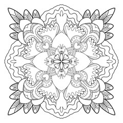 Mandala (7) abstract floral background