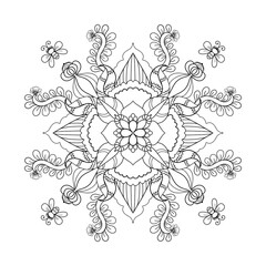 Mandala  floral background
