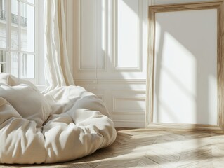 Elegant workspace mockup with tropical greenery and modern touches