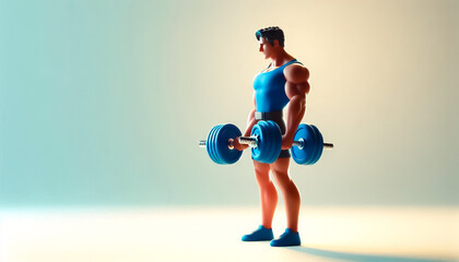 man exercising with dumbbells