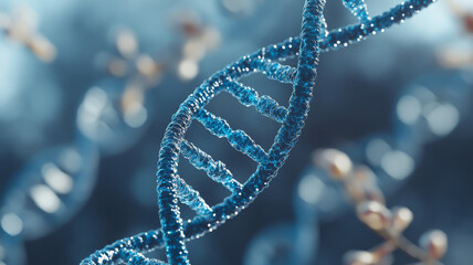 Structure of a helical DNA gene molecule.