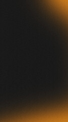 Golden illuminated spots on black, grainy color gradient background, noise texture effect, copy space