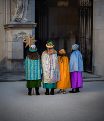 Epiphany, Sternsinger tradition, Salzburg, Austria.	