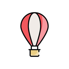 Hot Air Balloon vector icon