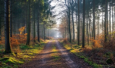 Obraz premium morning in the forest
