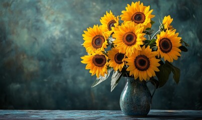 Sunflowers in a Vase