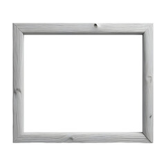 Obraz premium Wooden frame isolated on transparent background