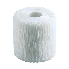 White gauze roll used in medical settings for dressing wounds and providing support and protection to injuries