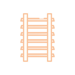 Railroad vector icon