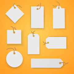 Realistic price tag set Sale price tag product badges