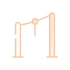 Zip Line vector icon