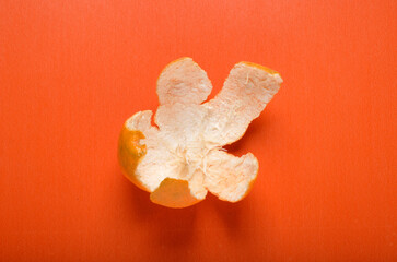 Orange peel inside on orange