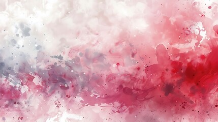 Abstract Watercolor Background with Pink and Grey Splashes
