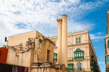 Valletta (il-Belt Valletta) Royal Opera House Site at Pjazza Teatru Rjal Xlokk South Eastern Region of Malta