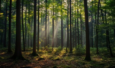 Fototapeta premium morning in the forest