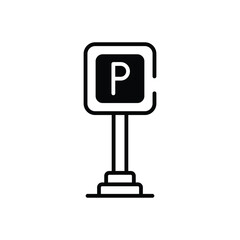 Parking Board vector icon