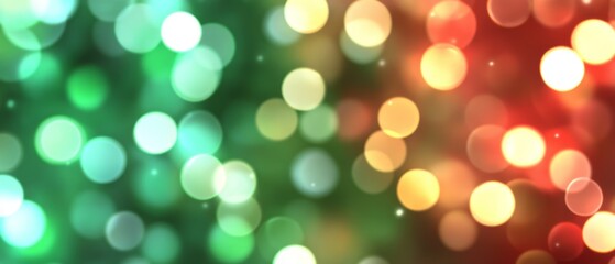 Fototapeta premium Bright and colorful bokeh lights form a vibrant backdrop for festive events