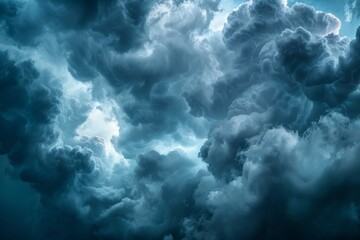 Fototapeta premium Dark clouds adding dimension to the dramatic sky
