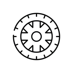 Tire vector icon