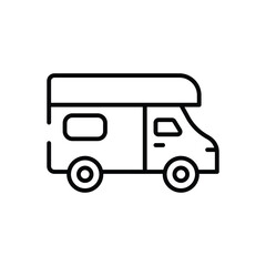 Recreational Vehicle vector icon
