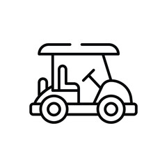Golf Cart vector icon