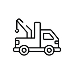 Naklejka premium Tow Truck vector icon