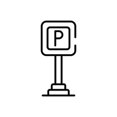 Parking Board vector icon