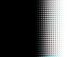 A view of a gradient of black to white, as a background, using a halftone filter.