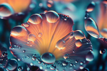 Obraz premium Abstract Close-up of Mushroom Gills with Vibrant Colors