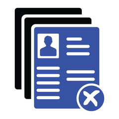 Resume Reject Icon