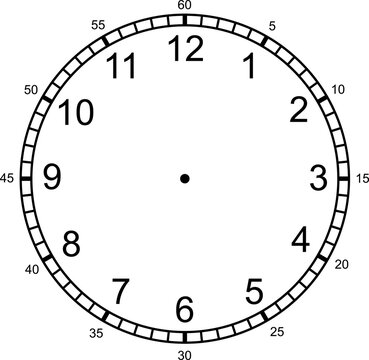 Mechanical clock faces with arabic numerals, bezel. Timer or stopwatch element. Mechanical clock face dials template set. Classic clocks and watches with arabic and roman numerals for your own design 