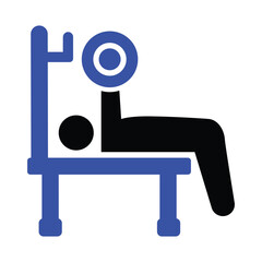 Bench Press Exercise Icon