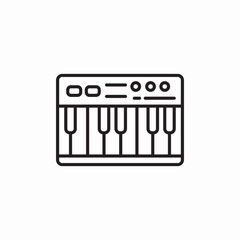 music piano icon sign vector