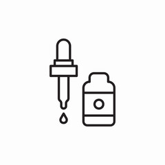 skin care drops icon sign vector