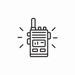walkie talkie icon sign vector