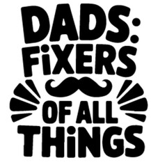 dad fixers of all things t-shirt design template svg cut vector file