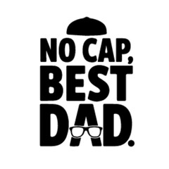 no cap best father dad t-shirt design template svg cut vector file