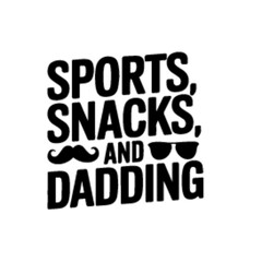 sports snacks and dadding dad t-shirt design template svg cut vector file