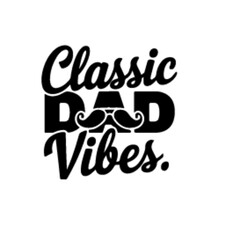 classic dad vibes t-shirt design template svg cut vector file