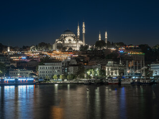 panorama cittadino di istanbul nel lato europeo