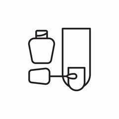 nail polish icon sign vector