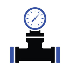 Pipeline Pressure Gauge Icon