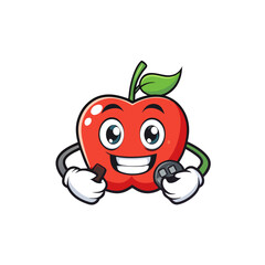 Cute Apple Mascot Logo Collection Coffee Cup, Reading Book, Gaming, Boxing Gloves, Vector Art, Charming Apple mascot logos coffee, book, gaming, boxing gloves. Fun vector designs for all needs